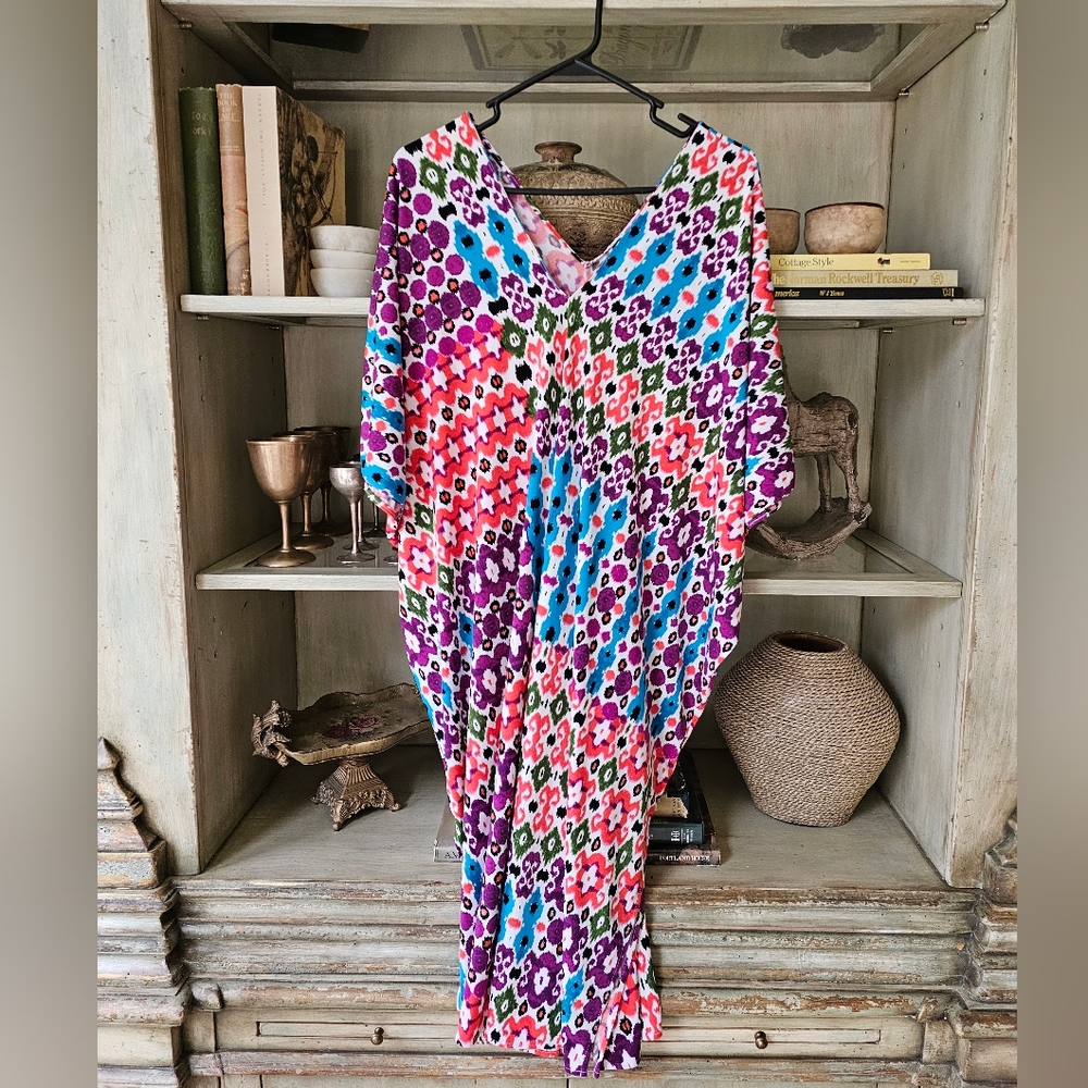 NATORI Abstract Escape Caftan - Picture 2 of 8